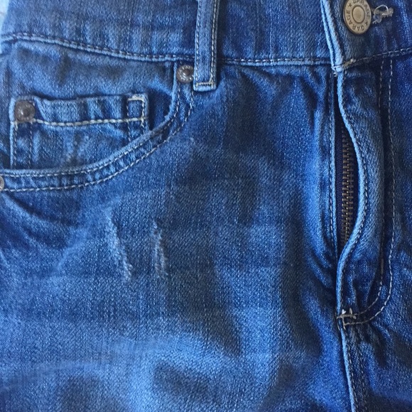 High Waist Stretch Garage Shorts - Picture 2 of 4